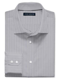 WHITE-ON-BLUE STRIPE SHIRT