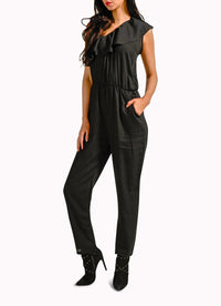 Black Off-Shoulder Jumpsuit